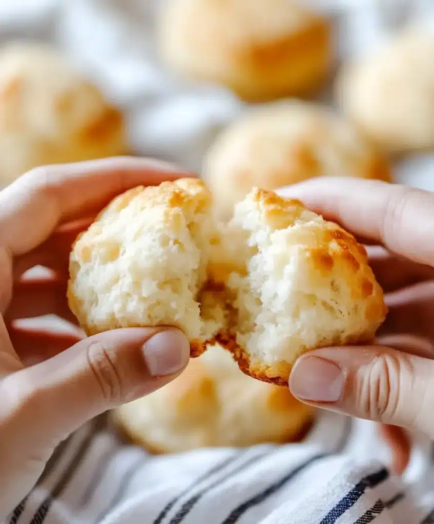 Easy 4-Ingredient Gluten Free Biscuits: A Simple, Delicious Recipe for Every Kitchen 4 Hands breaking apart a warm Easy 4-Ingredient Gluten Free Biscuit