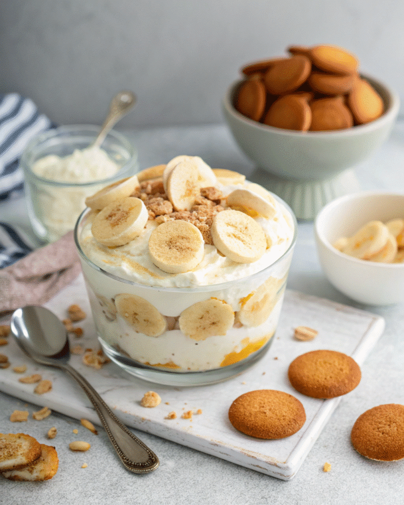 individual servings of gluten-free banana pudding