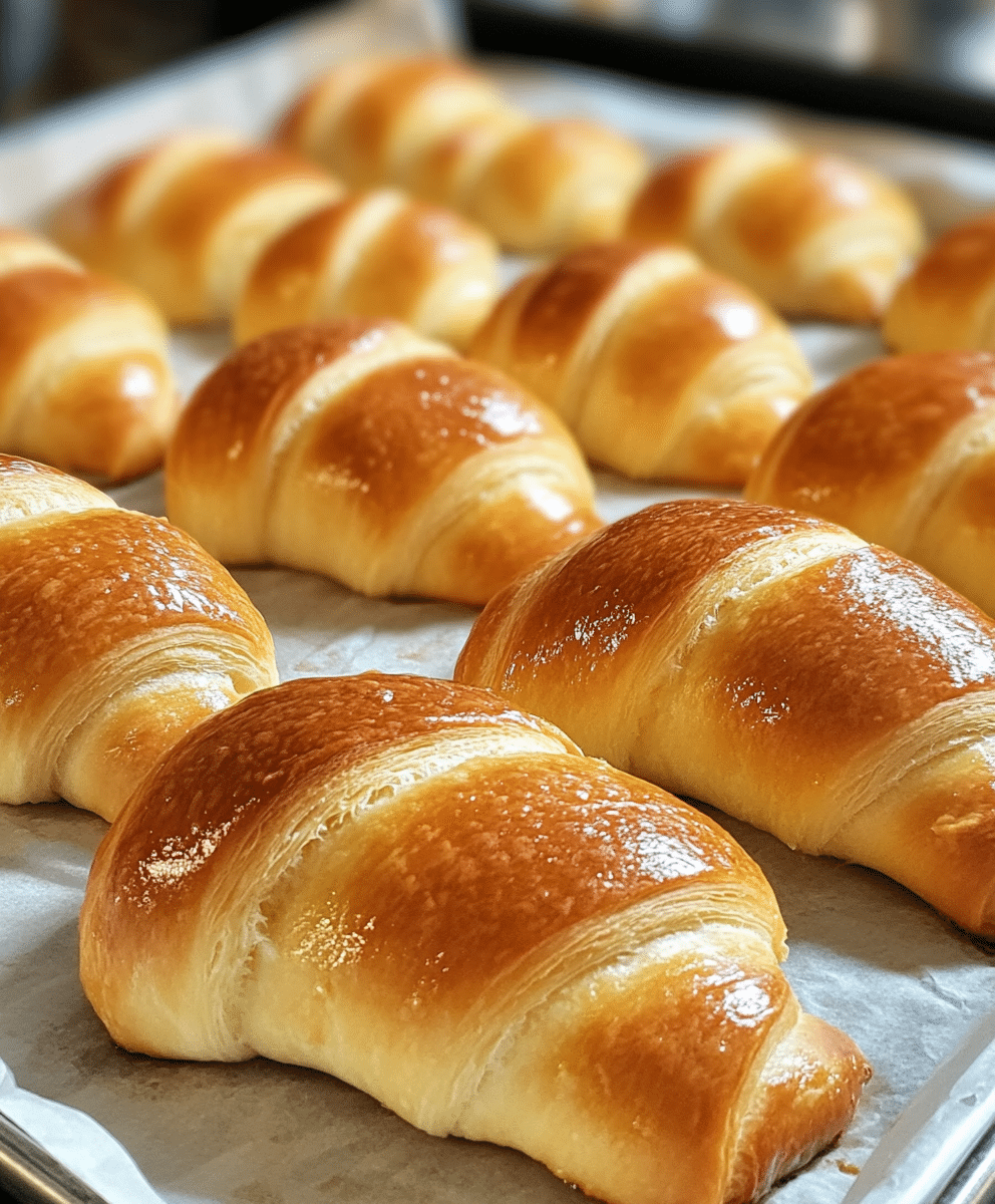 Gluten-Free Crescent Rolls fresh from oven
