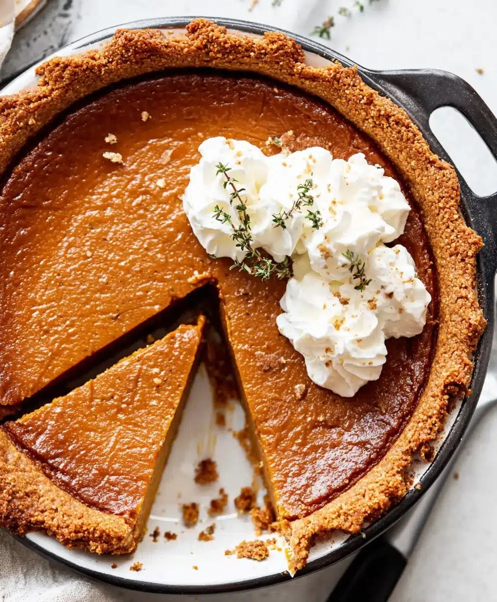 Easy Gluten Free Pumpkin Pie – The Complete Guide for Home Bakers 2 Gluten free pumpkin pie with slice cut out